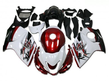 Bianco Rosso Kit Carene Suzuki GSXR 1300 Hayabusa 08-19