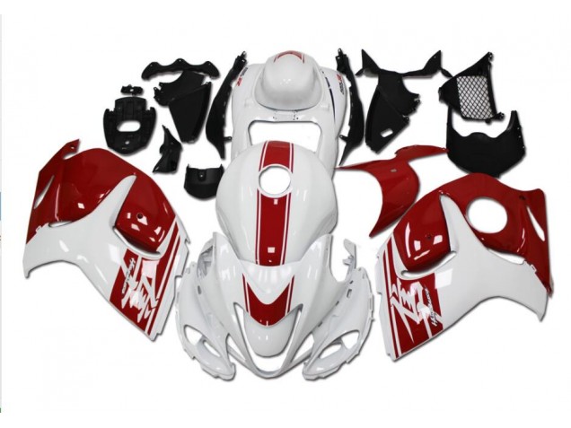 Bianco Rosso Plastica Suzuki GSXR 1300 Hayabusa 08-19