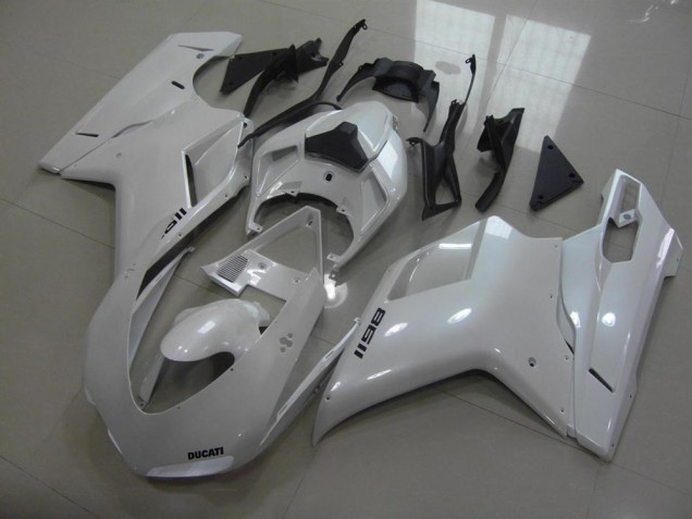 Pear Bianco Nero Decalcomanie Carene Ducati 848 1098 1198 07-14